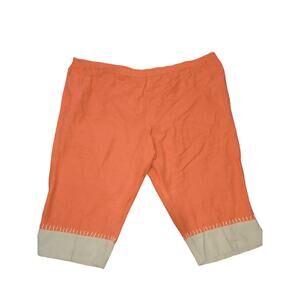 VTG Y2K Fashion Bug Capri Pants Bohemian Lightweight Casual Flax Blend‎ 26